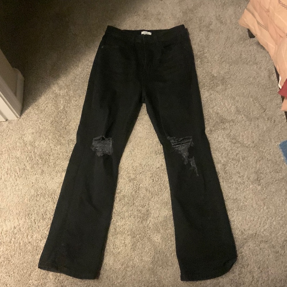 Forever 21 Flare Leg Black Jeans